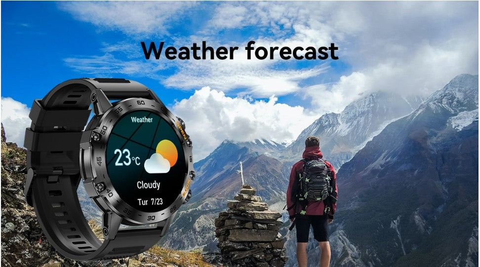 Smart Watch K52 Watches Men Wome Sports Fitness Modes Bluetooth Call Health Monitor 400mah 1.39Inch HD Smartwatch - Orange_10